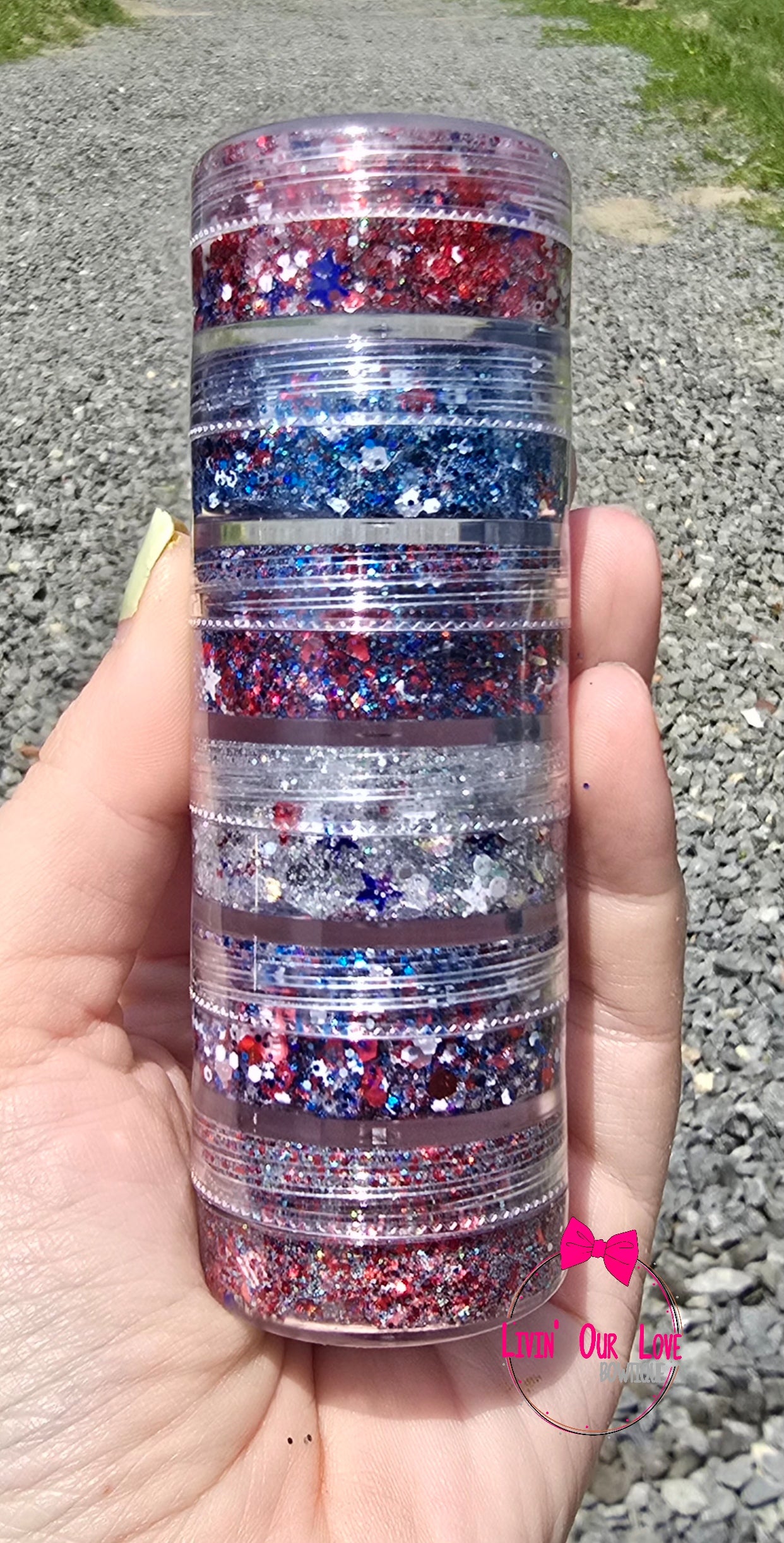 July 4th Hair Glitter