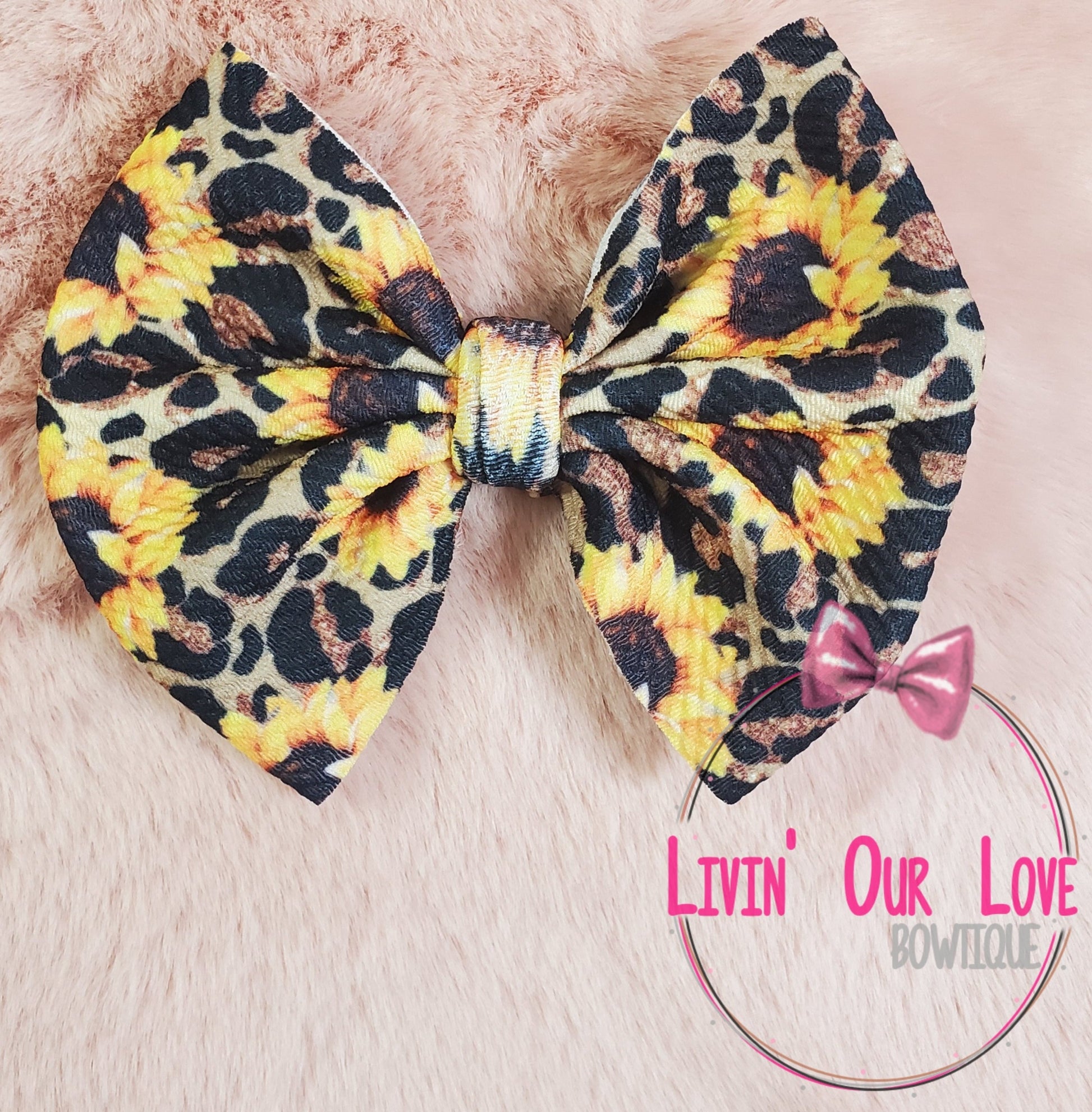Sunflower Cheetah - Livin' Our Love Bowtique
