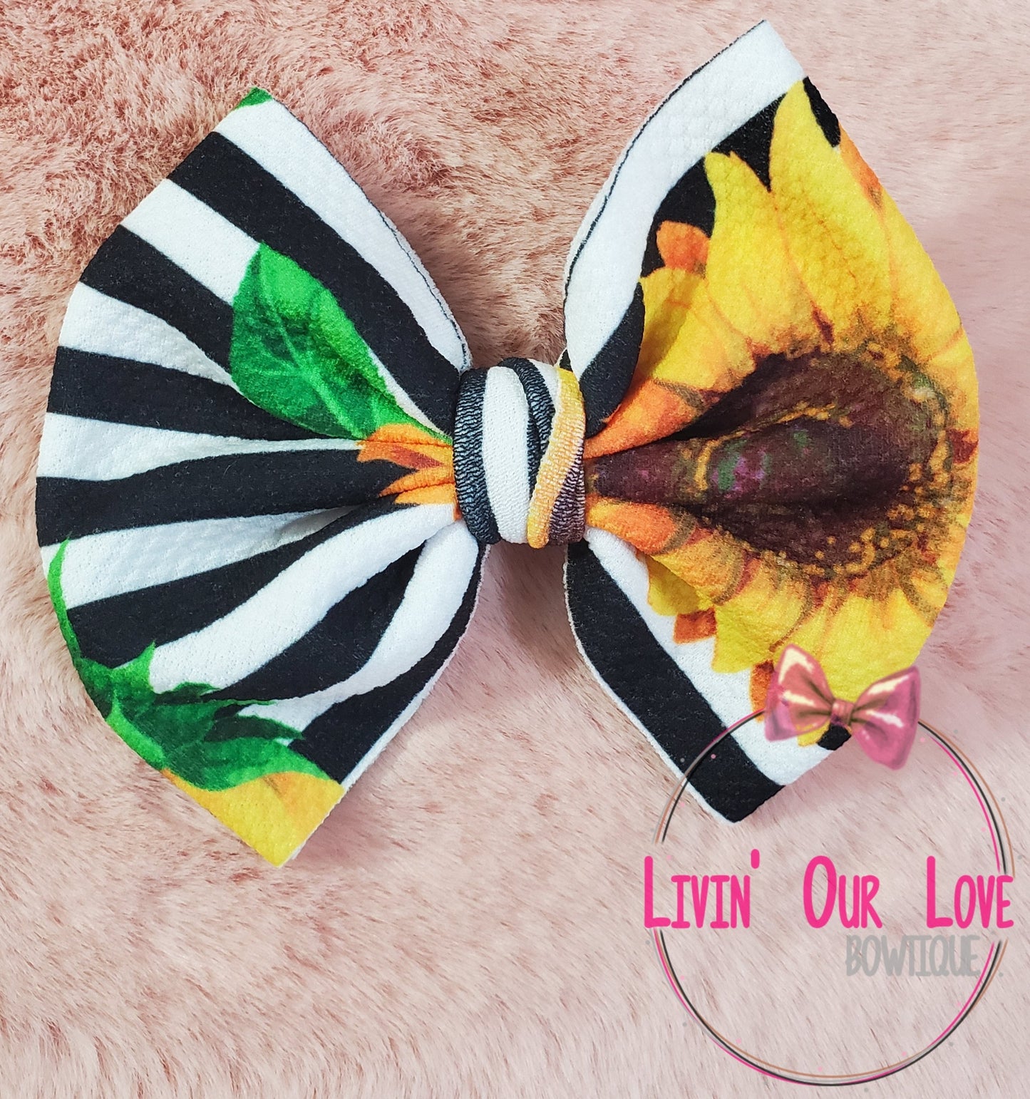 Sunflower Stripes - Livin' Our Love Bowtique
