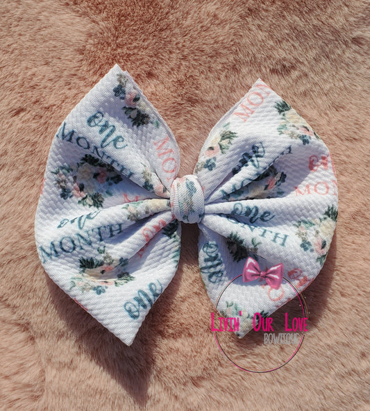 Monthly Milestone Bows - Livin' Our Love Bowtique