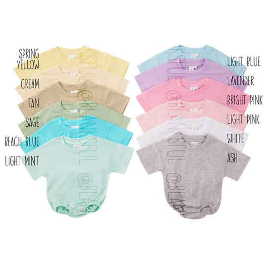 Sublimation Shirt- 95% Poly Bubble Romper