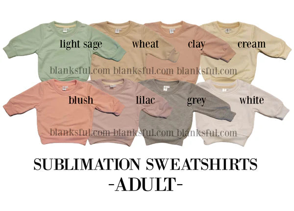 Sublimation Shirt- Sweater Adult