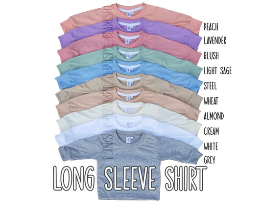 Sublimation Shirt- Long Sleeve Kids