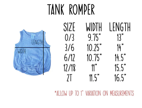 Sublimation Shirt- Tank Romper