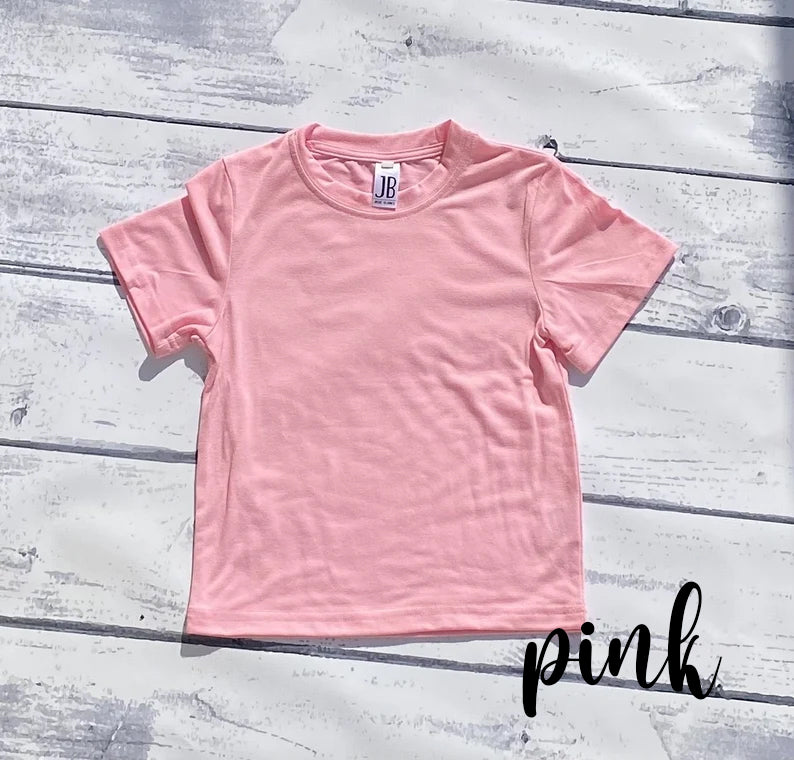 Sublimation Shirt- Short Sleeve Kids