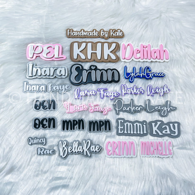 Personalized Pastel Clips-Pack of 4