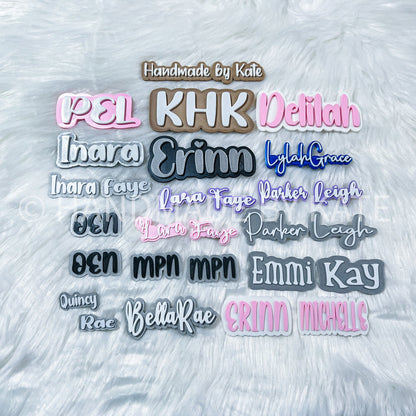 Personalized Pastel Clips-Pack of 4