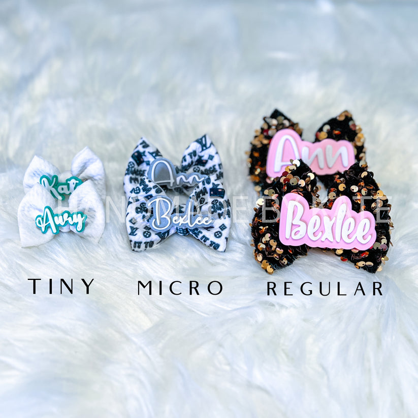 Personalized Pastel Clips-Pack of 4