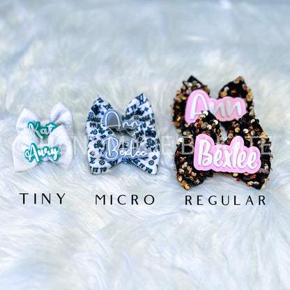 Personalized Pastel Clips-Pack of 4