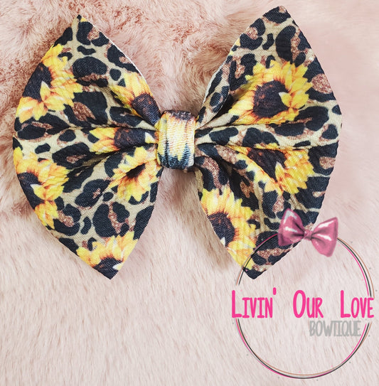 Sunflower Cheetah - Livin' Our Love Bowtique